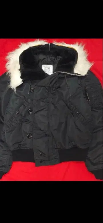 USA 제조 알파 N-2B 플라이트 자켓 M 밀리터리 자켓 블랙