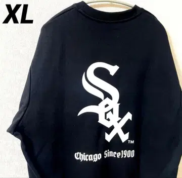 화이트 양말 트레이닝복 맨투맨 백프린트 영문 로고 속기모