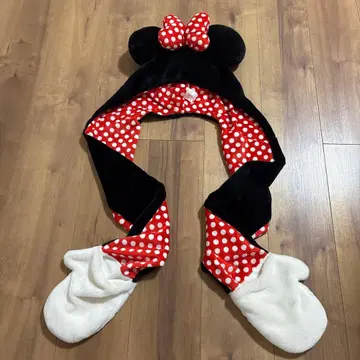 미니 마우스 후드 부착 장갑