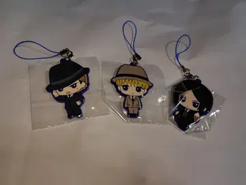 진격의 거인 가챠가챠 러버 키링 3종 세트