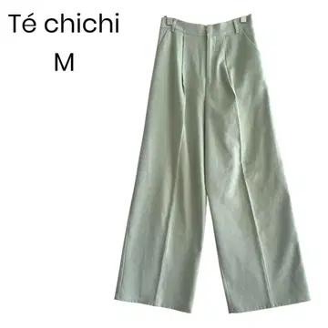 [ Te chichi ] 와이드 팬츠 센터 프레스 오피스 캐주얼 1366