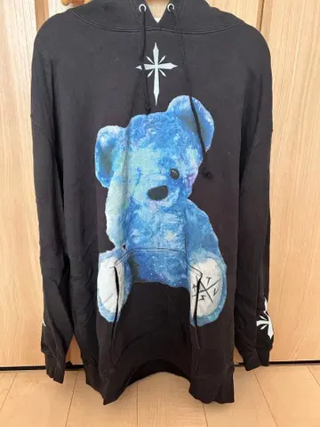 가격 인하 TRAVAS TOKYO 곰 프린트 후드티