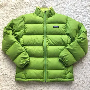 [세탁 가능] 파타고니아 다운 자켓 그린 M 상당 구스 다운 두툼함