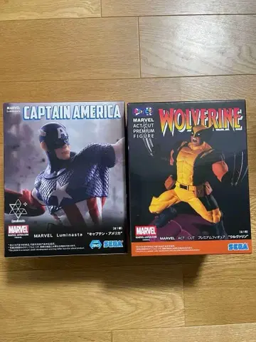마블 캡틴 아메리카 울버린 피규어 2점