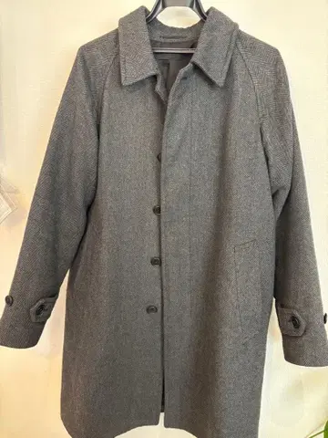 유니클로 싱글 브레스 코트 헤링본