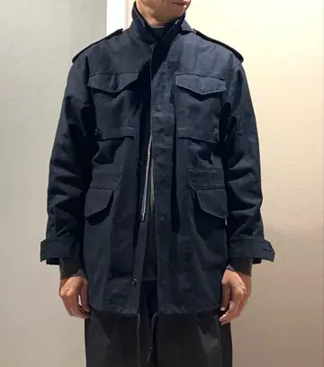 HYKE M51 밀리터리 블루종