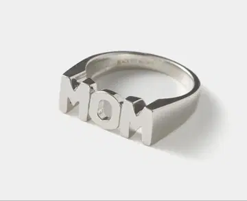 마리아 블랙 MOM 반지 실버