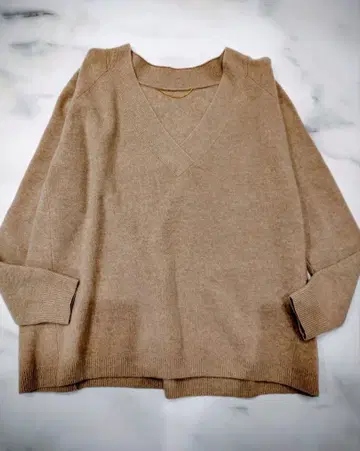 새상품급 Deuxieme Classe 미들 게이지 볼륨 니트 베이지