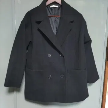 더블 브레스트 체스터 코트 F 사이즈