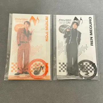 미사용 새상품 SnowMan 아크릴 스탠드 메구로 렌 무카이 코지 ON