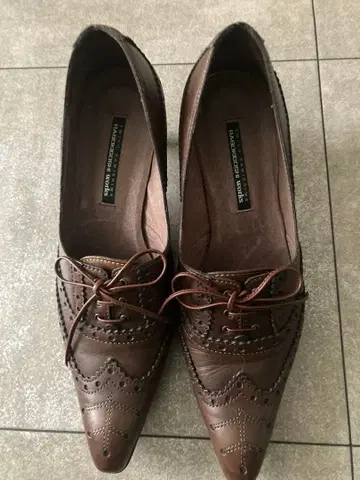 RABOKIGOSHIWORKS 브라운 펌프스 24cm 상자 없음