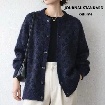 저널 스탠다드 레리움 레오파드 가디건 모헤어 양모 혼방