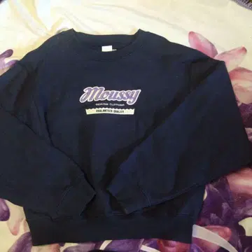 Moussy 네이비 크루넥 트레이닝복