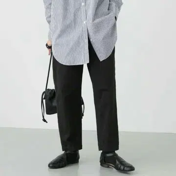 카구레 kagure 코튼 스트레치 이지 팬츠 블랙