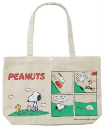 SNOOPY 플래티넘 잡화 토트백 스누피 PEANUTS