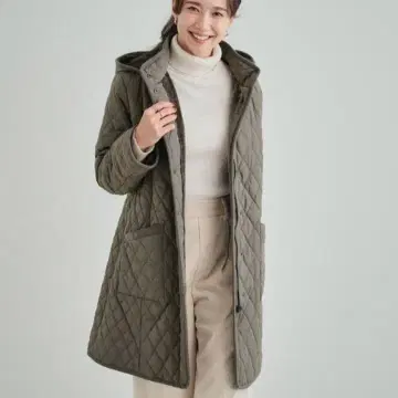슈라루 따뜻한 다이아 퀼트 코트 L 사이즈