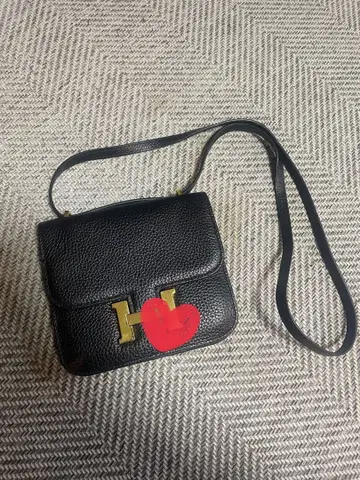 H 로고 여성용 숄더백