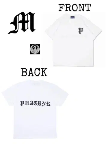 PHATRNK 화이트 T셔츠