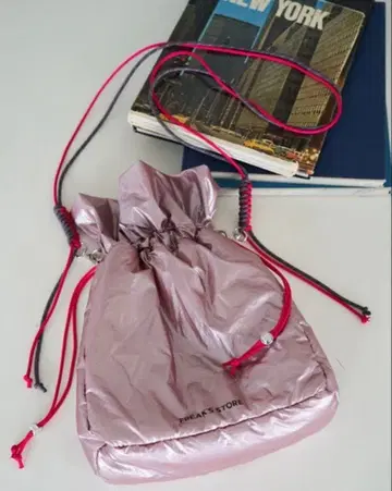 FREAK'S STORE 핑크 드로우 스트링 백