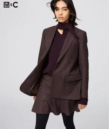 UNIQLO:C 트위드 테일러드 자켓