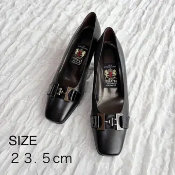 [ 미사용 새상품 ] MIHAMA(미하마) 펌프스 스퀘어 버클 포멀
