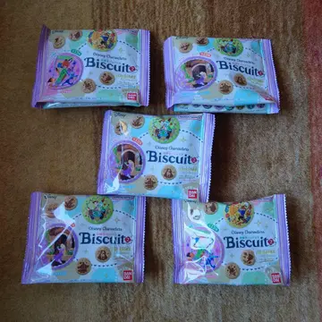 디즈니 캐릭터 비스킷 자수 캔뱃지 5개 세트