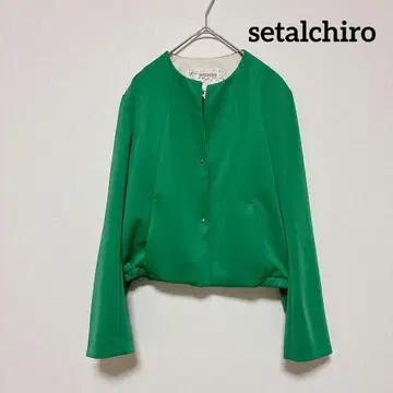 setaichiro 노카라 자켓 그린
