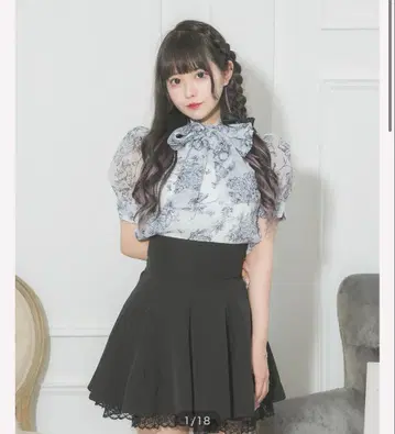 pium 토와르 드 주이 보타이 블라우스