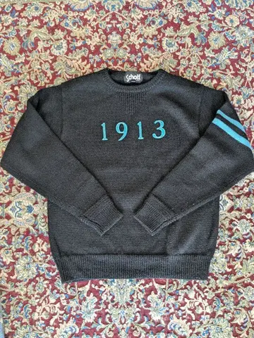 Schott 블랙 니트 스웨터 M 사이즈