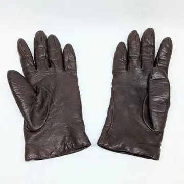 이탈리아제 천연 가죽 그로브 100% 캐시미어 라이너 다크 브라운 6.5