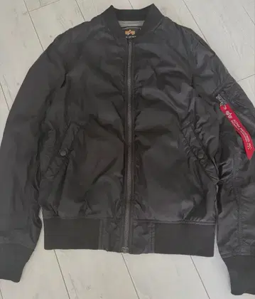 알파 ALPHA MA-1 블루종 자켓 집업 블랙