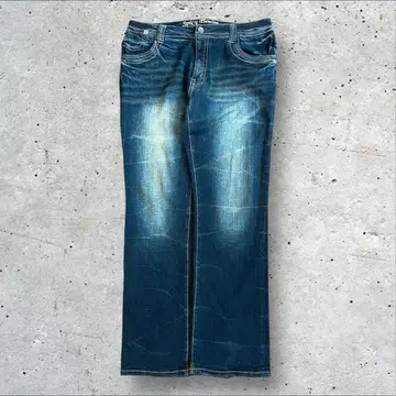 Spicy Denim 스트레치 데님 팬츠 Y2K 루즈핏 허리