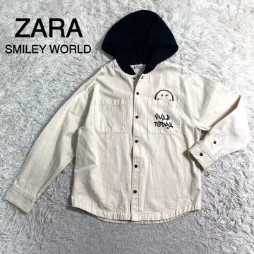 ZARA SMILEY WORLD 스마일 프린트 코튼 자켓