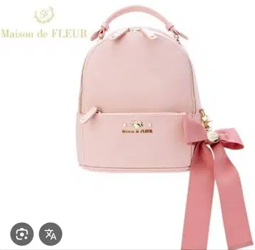 메종 드 플뢰르 마이멜로디 산리오 콜라보 리본 백팩 M 사이즈 핑크