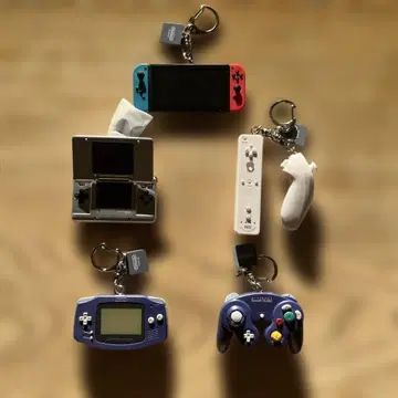 닌텐도 뮤지엄 키링 세트 5종 세트