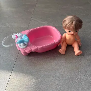 멜짱 목욕 세트 돌보기 좋아하는 욕조 소꿉놀이 인형