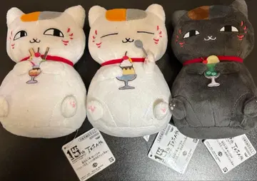 나츠메 우인장 봉제 인형 냥코센세, 레트로 찻집에서 잠시 휴식 3종 세트