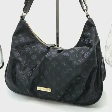 [ 컨디션 최상 ] 러셋 원 숄더백 나일론 가죽 모노그램 네이비