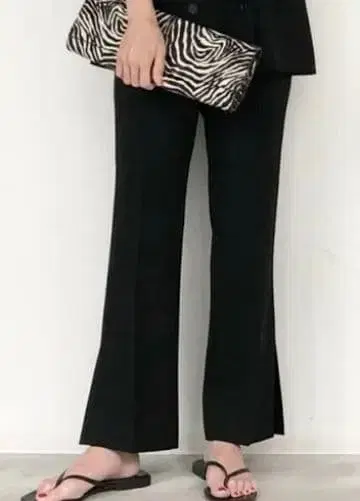 (라빠르망 두지엠 클라세) 슬릿 크롭 팬츠 사이즈 40