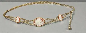 골드 체인 벨트 카메오풍