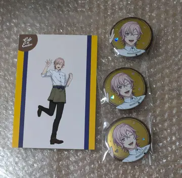 우타프리 스이파라 미카제 나기 캔뱃지 x 3 특전 엽서
