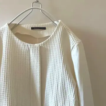 [ 밴야드 스톰 ] 화이트 노카라 자켓 프론트 포켓 부착