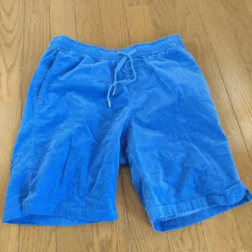 BAYFLOW 베이플로우 코듀로이 하프 팬츠 블루 사이즈 S