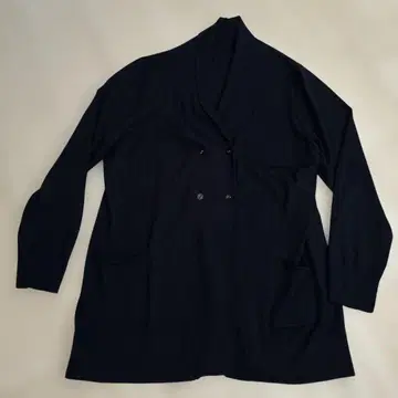 새상품급 레리안 네이비 더블 브레스트 가디건 13+