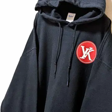 길단 VK 로고 후드 맨투맨 블랙 L 구제 의류