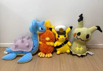 포켓몬스터 봉제 인형 피카츄 미미큐 라프라스 아차모