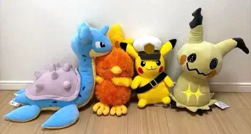 포켓몬스터 봉제 인형 피카츄 미미큐 라프라스 아차모