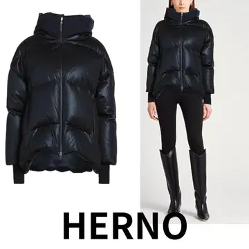 Herno 네이비 다운 자켓