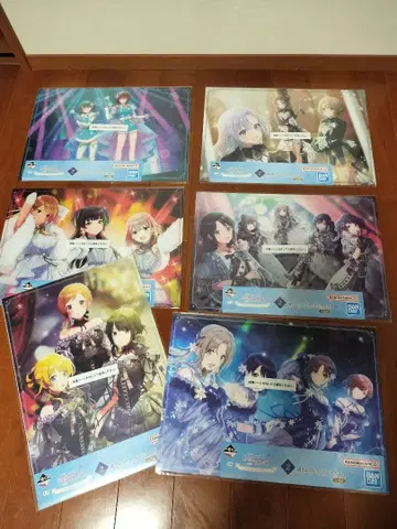 제일복권 아이돌 마스터 샤이니 컬러즈 6장 클리어 포스터