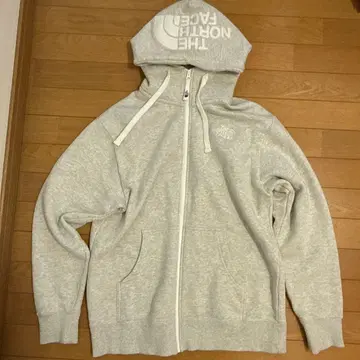THE NORTH FACE 그레이 후드 부착 후드티 M